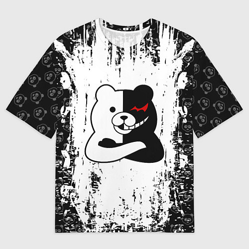 Мужская футболка оверсайз MONOKUMA / 3D-принт – фото 1