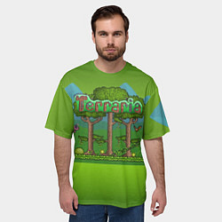 Футболка оверсайз мужская Terraria, цвет: 3D-принт — фото 2