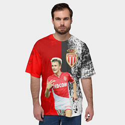 Футболка оверсайз мужская Головин, цвет: 3D-принт — фото 2