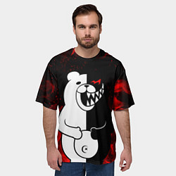 Футболка оверсайз мужская MONOKUMA, цвет: 3D-принт — фото 2