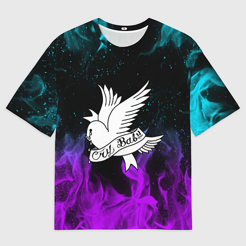 Мужская футболка оверсайз LIL PEEP CRY BABY / 3D-принт – фото 1