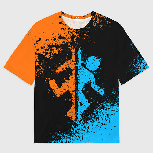 Мужская футболка оверсайз PORTAL / 3D-принт – фото 1