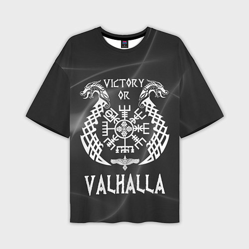 Мужская футболка оверсайз Valhalla / 3D-принт – фото 1
