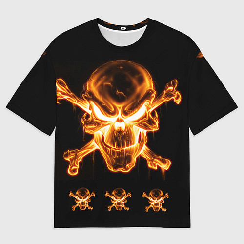 Мужская футболка оверсайз Черепа / 3D-принт – фото 1