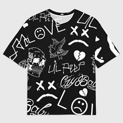 Футболка оверсайз мужская Lil Peep, цвет: 3D-принт