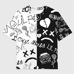 Футболка оверсайз мужская LIL PEEP, цвет: 3D-принт