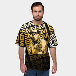 Футболка оверсайз мужская Eminem, цвет: 3D-принт — фото 2