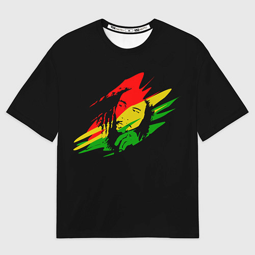 Мужская футболка оверсайз Боб Марли / 3D-принт – фото 1