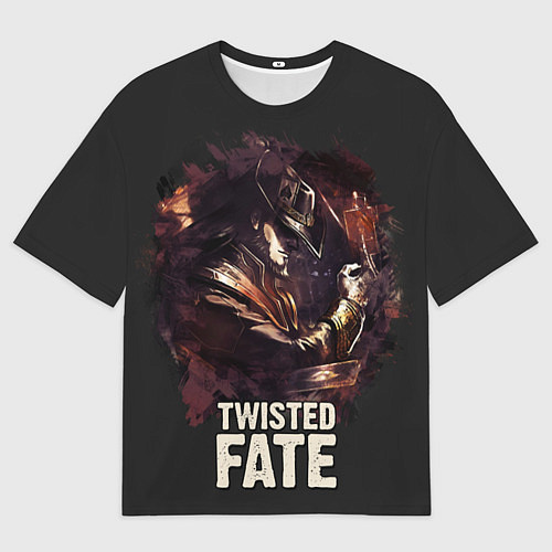 Мужская футболка оверсайз Twisted Fate / 3D-принт – фото 1