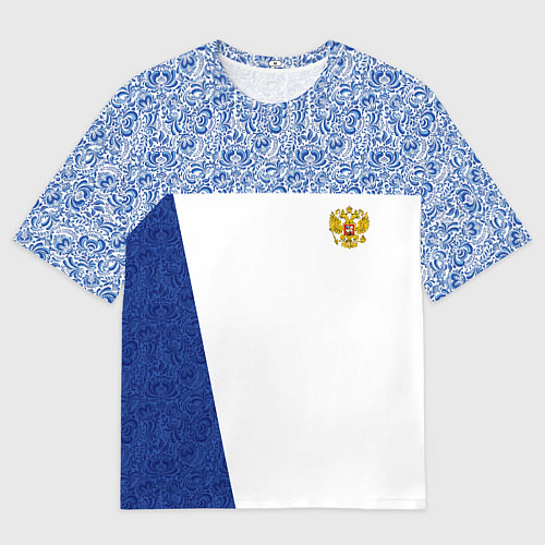 Мужская футболка оверсайз Форма России / 3D-принт – фото 1