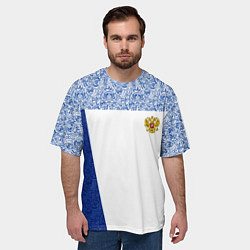 Футболка оверсайз мужская Форма России, цвет: 3D-принт — фото 2