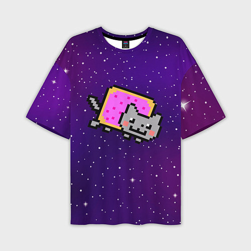 Мужская футболка оверсайз Nyan Cat / 3D-принт – фото 1