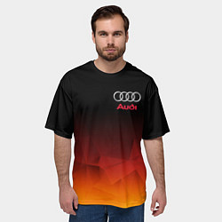 Футболка оверсайз мужская AUDI, цвет: 3D-принт — фото 2