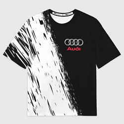 Футболка оверсайз мужская AUDI, цвет: 3D-принт