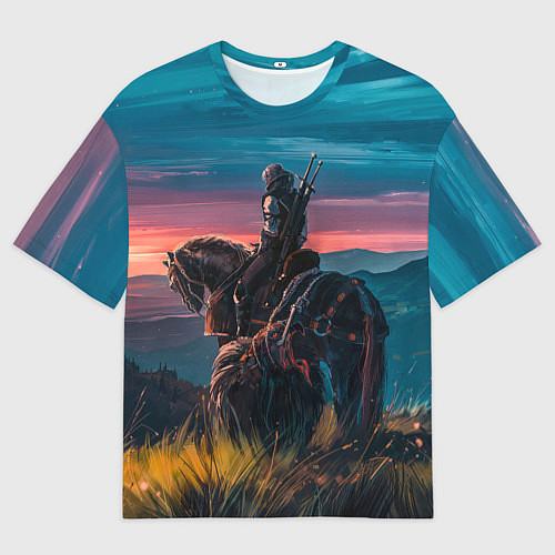 Мужская футболка оверсайз The Witcher / 3D-принт – фото 1