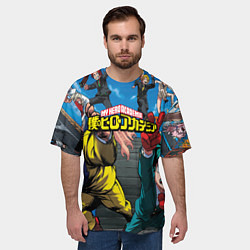 Футболка оверсайз мужская My Hero Academia все герои, цвет: 3D-принт — фото 2