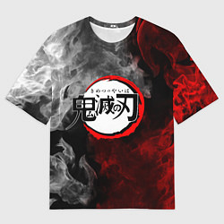 Футболка оверсайз мужская KIMETSU NO YAIBA, цвет: 3D-принт