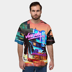 Футболка оверсайз мужская GTA: VICE CITY, цвет: 3D-принт — фото 2