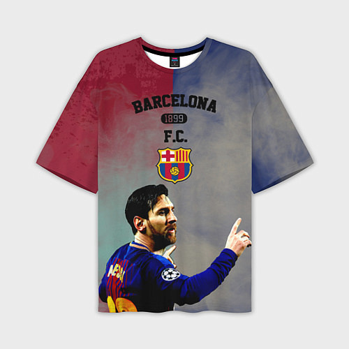 Мужская футболка оверсайз Messi / 3D-принт – фото 1