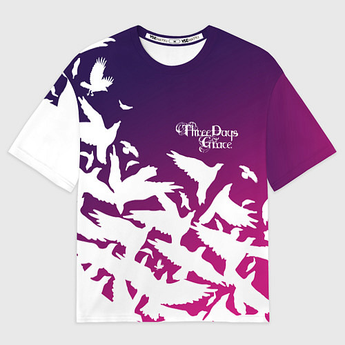 Мужская футболка оверсайз Three Days Grace / 3D-принт – фото 1