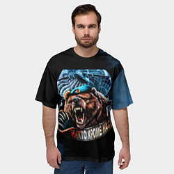 Футболка оверсайз мужская Никто кроме нас, цвет: 3D-принт — фото 2