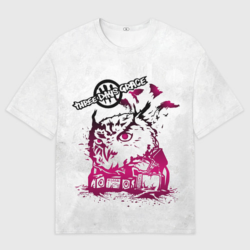 Мужская футболка оверсайз Three days grace / 3D-принт – фото 1