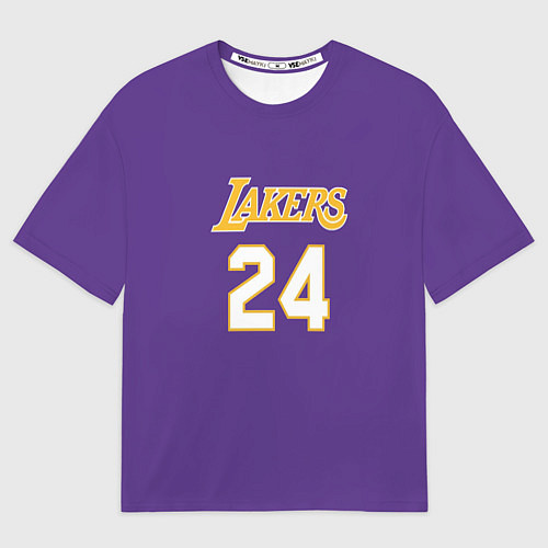 Мужская футболка оверсайз Los Angeles Lakers Kobe Brya / 3D-принт – фото 1