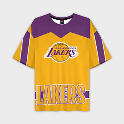 Мужская футболка оверсайз Los Angeles Lakers