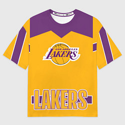 Мужская футболка оверсайз Los Angeles Lakers