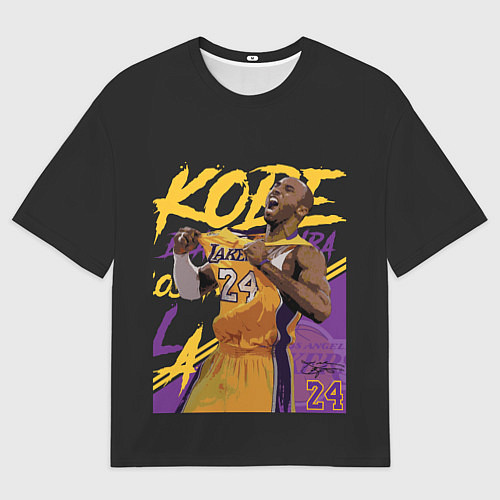 Мужская футболка оверсайз Kobe Bryant / 3D-принт – фото 1