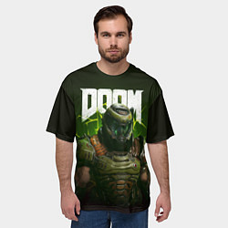 Футболка оверсайз мужская Doom Eternal, цвет: 3D-принт — фото 2