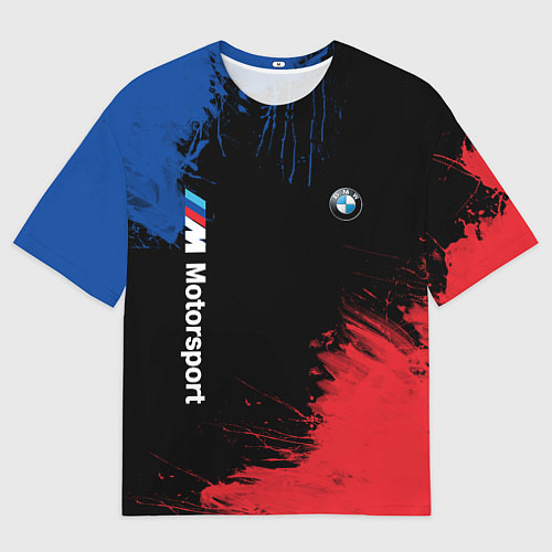 Мужская футболка оверсайз БМВ Мотоспорт / 3D-принт – фото 1