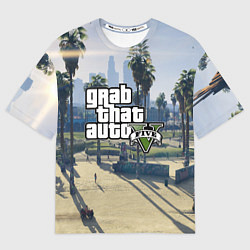 Футболка оверсайз мужская GRAND THEFT AUTO 5, цвет: 3D-принт