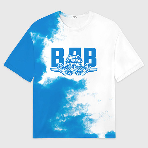 Мужская футболка оверсайз ВДВ / 3D-принт – фото 1