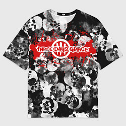 Футболка оверсайз мужская Three days grace, цвет: 3D-принт
