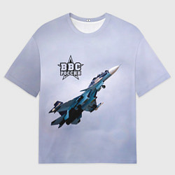 Футболка оверсайз мужская ВВС России, цвет: 3D-принт