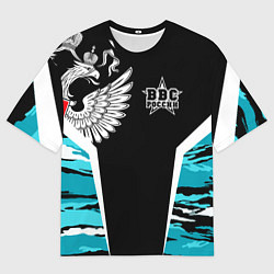 Футболка оверсайз мужская ВВС России Камуфляж, цвет: 3D-принт