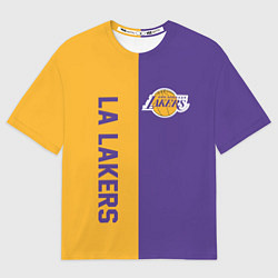 Футболка оверсайз мужская LA LAKERS, цвет: 3D-принт