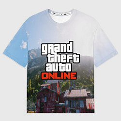 Футболка оверсайз мужская GTA Online, цвет: 3D-принт