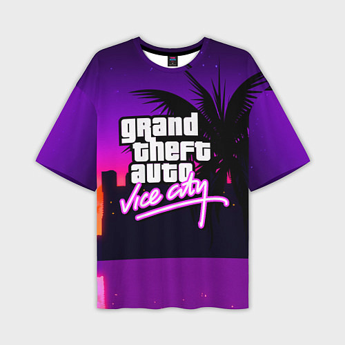Мужская футболка оверсайз GTA:VICE CITY / 3D-принт – фото 1