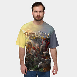 Футболка оверсайз мужская Heroes of Might and Magic, цвет: 3D-принт — фото 2
