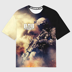 Футболка оверсайз мужская ВДВ, цвет: 3D-принт