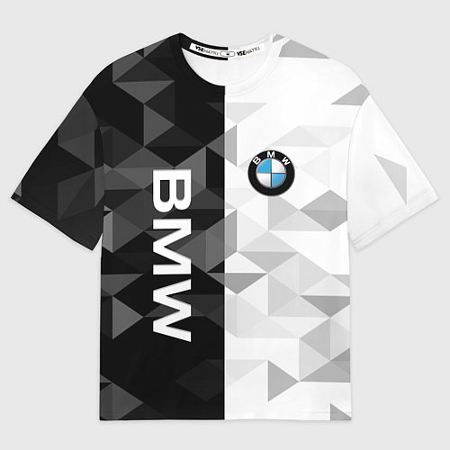Мужская футболка оверсайз BMW / 3D-принт – фото 1