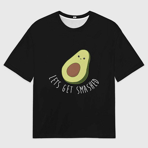 Мужская футболка оверсайз Авокадо / 3D-принт – фото 1