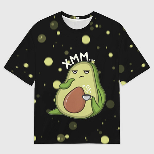 Мужская футболка оверсайз Авокадо / 3D-принт – фото 1