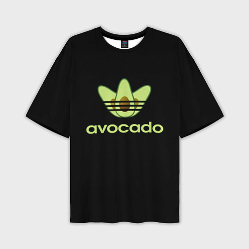 Мужская футболка оверсайз Авокадо / 3D-принт – фото 1
