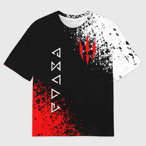 Мужская футболка оверсайз THE WITCHER / 3D-принт – фото 1