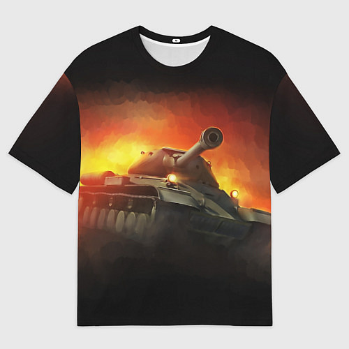 Мужская футболка оверсайз Tank / 3D-принт – фото 1