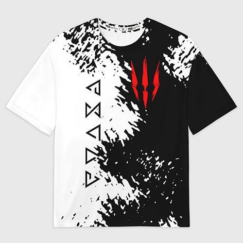 Мужская футболка оверсайз THE WITCHER / 3D-принт – фото 1