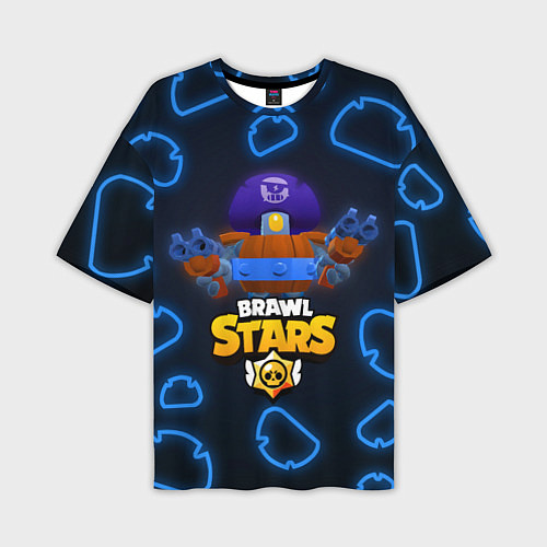 Мужская футболка оверсайз Brawl Stars Darryl / 3D-принт – фото 1